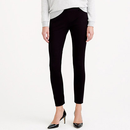  Tall Minnie Pant in Stretch Twill. Available in spinach, navy, black. JCrew. $89.50. 
