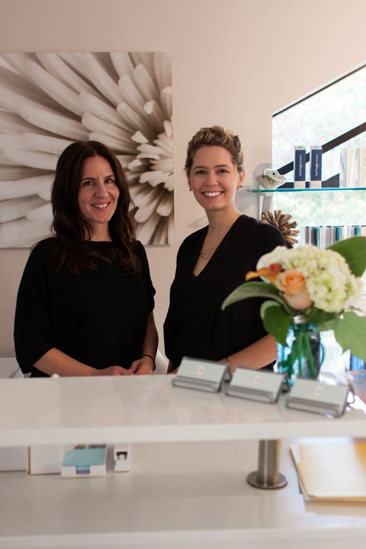   Members of the Cake Skincare Team: (left) Office Manager Alexis Walsh and (right) Owner, Katrina Rising.   