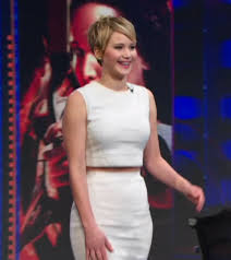  Yup. That's Jennifer Lawrence on the Daily Show.  