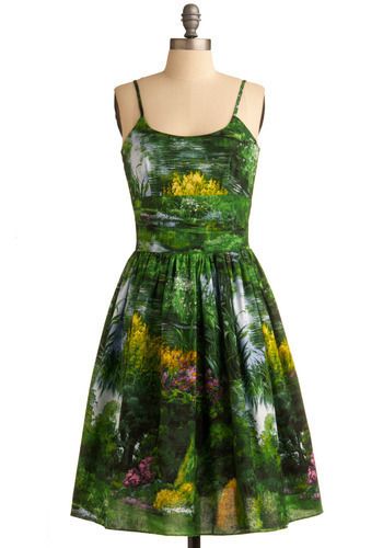 Graceful greenery dress. Modcloth. $129.99. 