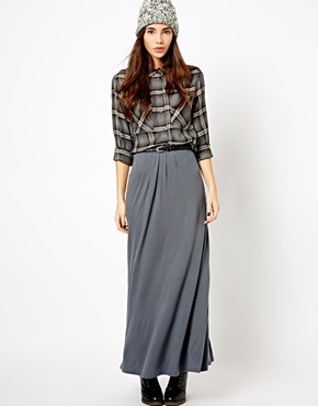  New Look belted jersey maxi skirt. ASOS.  