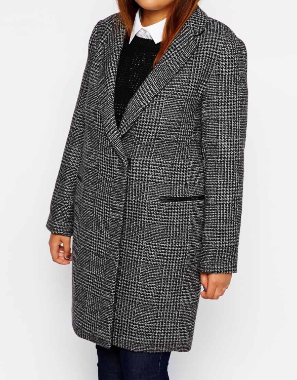  New Look Inspire Check Coat. Asos.com. $113.68 