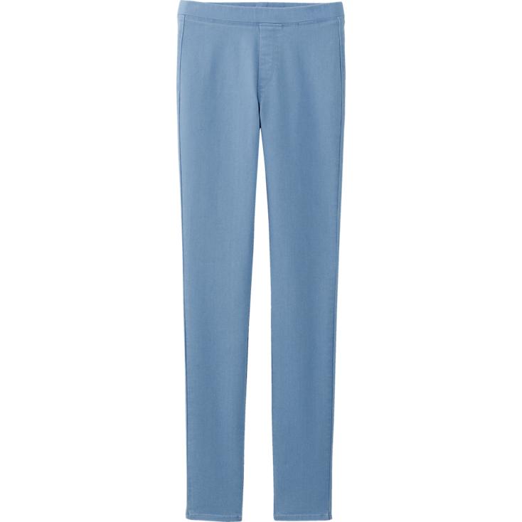  Denim leggings. Available in grey, blue, navy. Uniqlo. $19.90.  