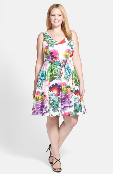 City Chic 'Succulent Sweetie' Fit and Flare Dress. Nordstrom. $139.95 