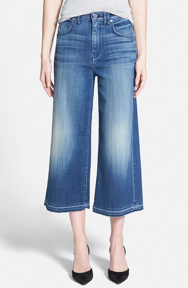  7 For All Mankind Denim Culottes. Nordstrom. Was: $198 Now: $132.  