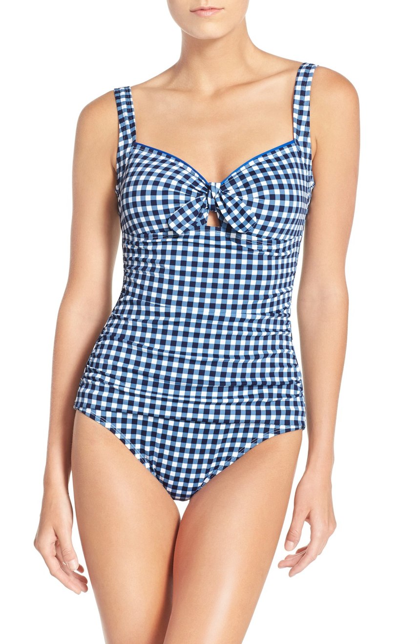  Tommy Bahama Gingham One Piece Swimsuit. Nordstrom. $148. 