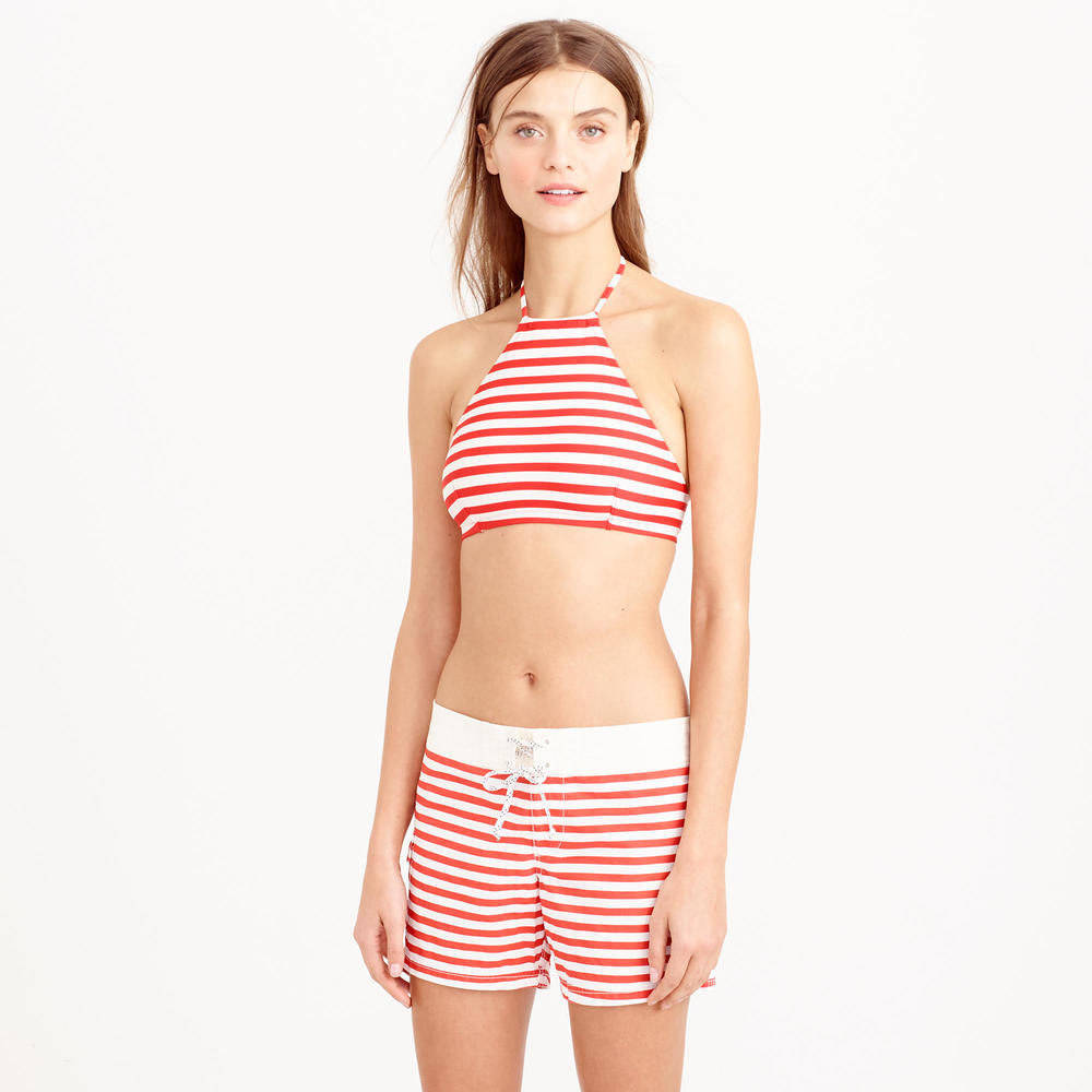  Board Short in classic stripe. Available in red, blue. J.Crew. $72. Additional 30% off with code: GETSHOPPING. 