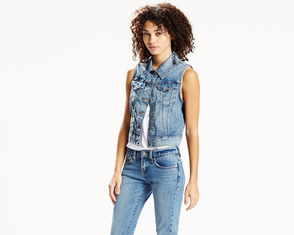  Levis Authentic Trucker Vest. Available in multiple washes. Levis. $64. 