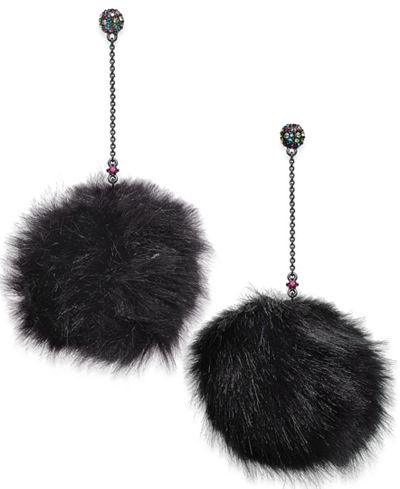  Betsy JohnsonTrolls Faux Fur Pom Pom Earrings. Macys. Was: $38. Now: $26.  