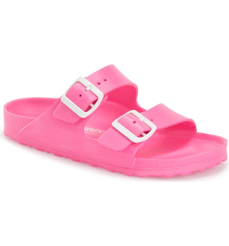  Birkenstock Arizona Slide Sandal. Available in multiple colors. Nordstrom. $34. (LOVE this as a house shoe or for the beach.) 