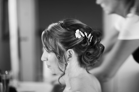 Wedding hair style for Emma - photo by Pearl Pictures