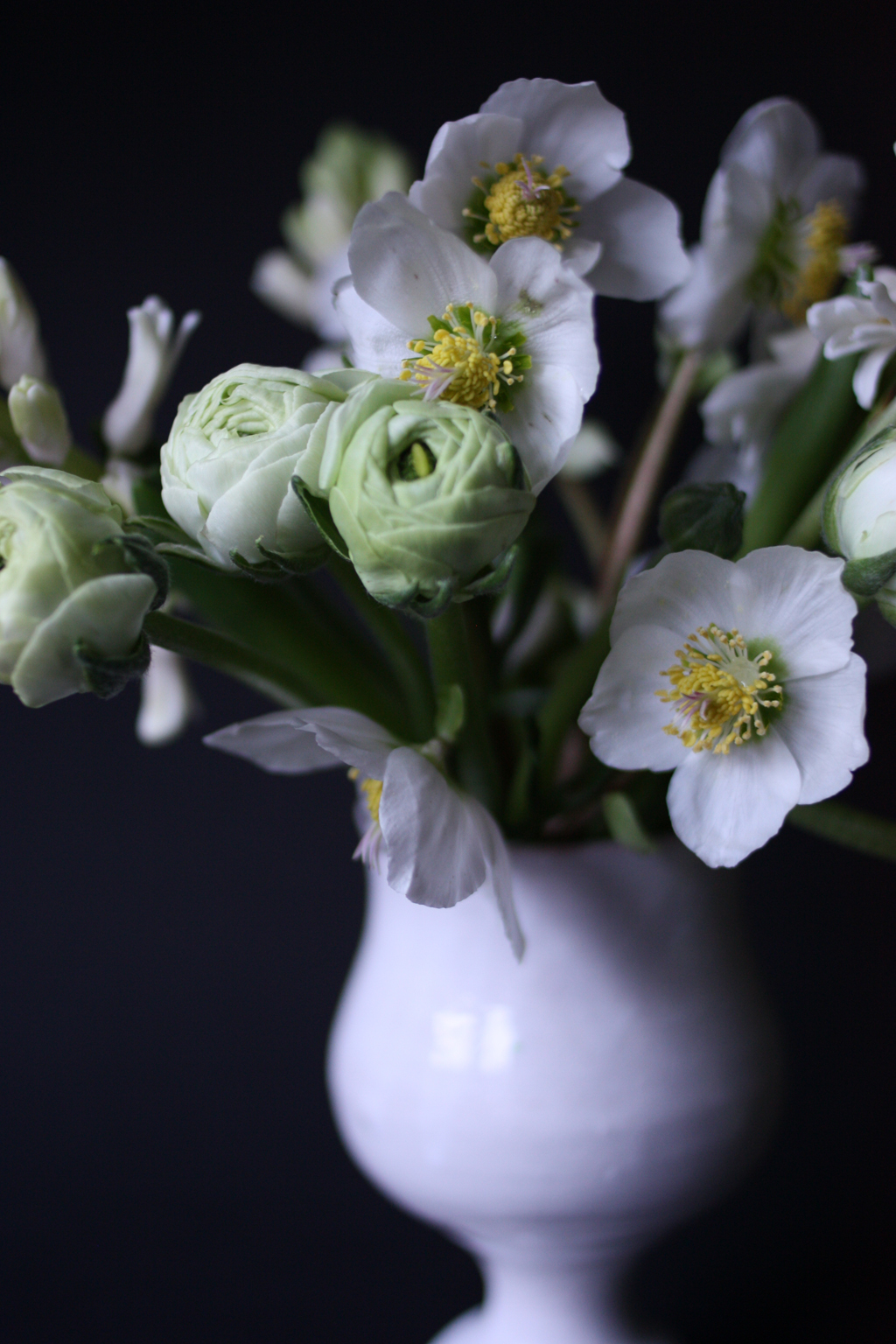 white flowers bouquet by madame love