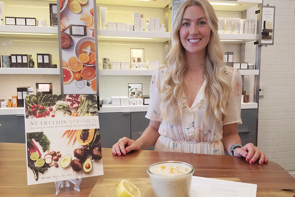 Dietician, Nutritionist and Author McKell Hill at Fresh's The Grove store.