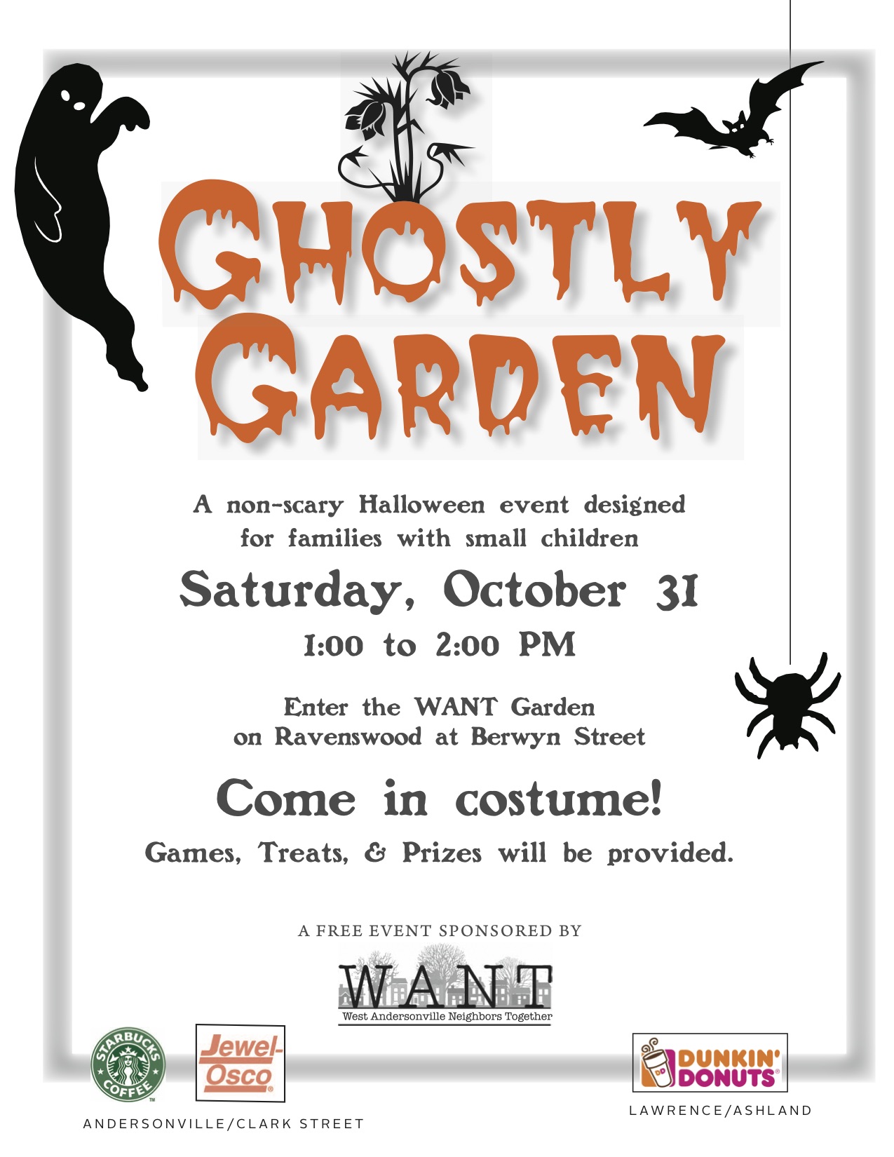 Ghostly Garden Flyer outlines