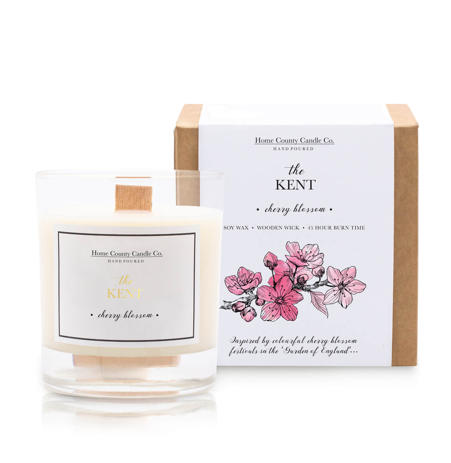 Home County Candle Co The Kent Cherry Blossom Soy Candle