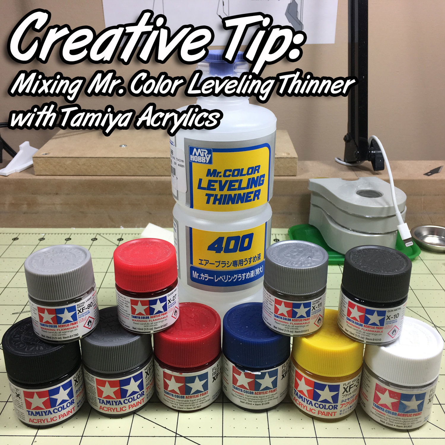 Comparing Thinners with Tamiya Acrylic Paint 