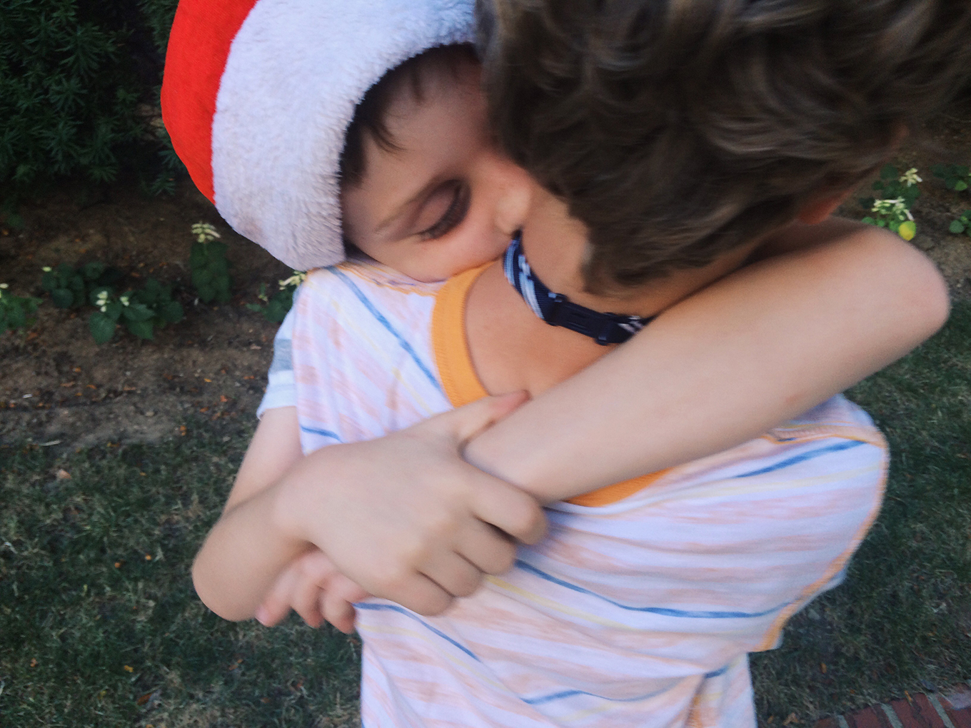 C shows his brother some serious affection