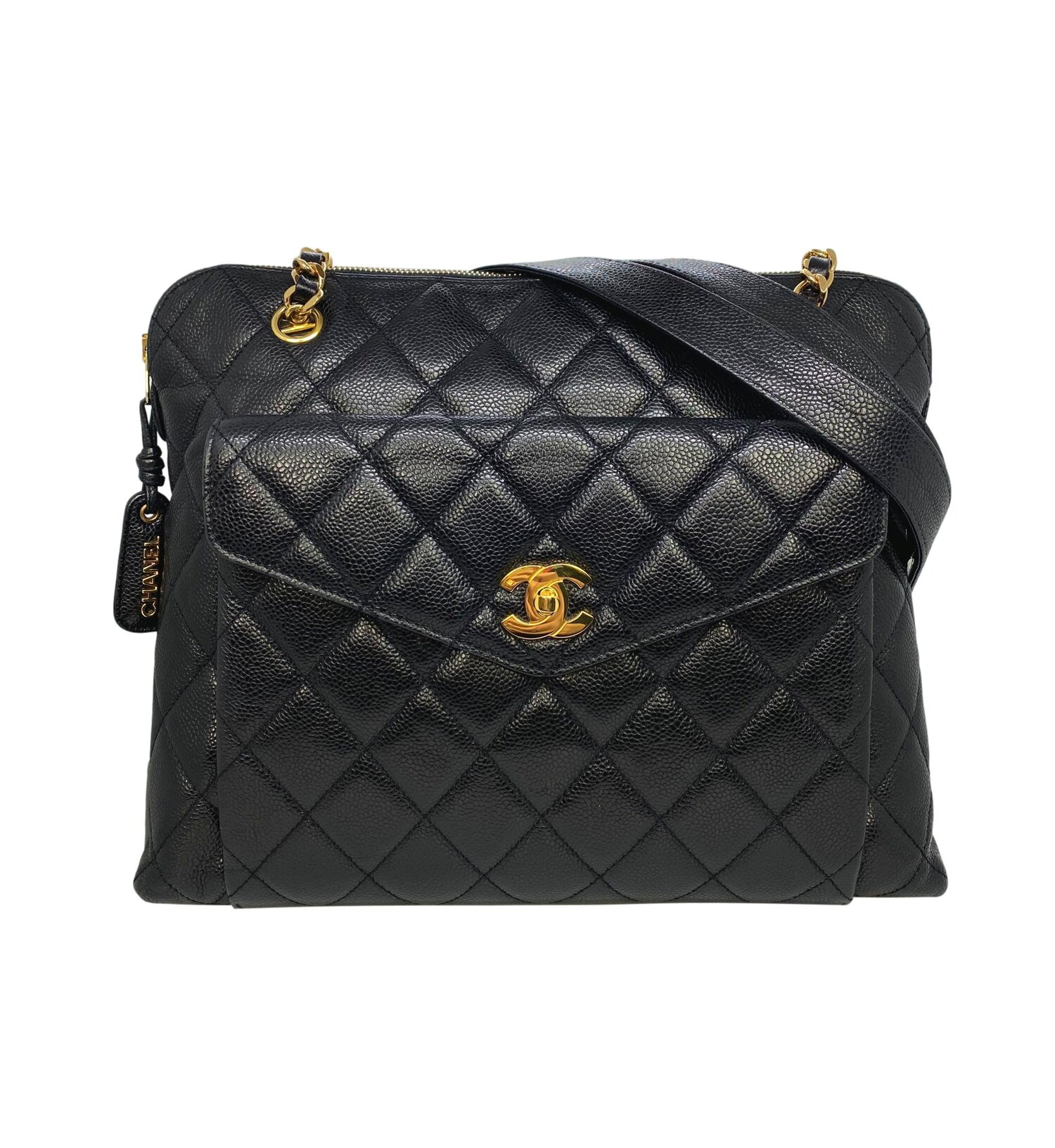 Chanel Black Caviar Quilted Timeless Pochette Shoulder Bag - Mrs Vintage -  Selling Vintage Wedding Lace Dress / Gowns & Accessories from 1920s –  1990s. And many One of a kind Treasures