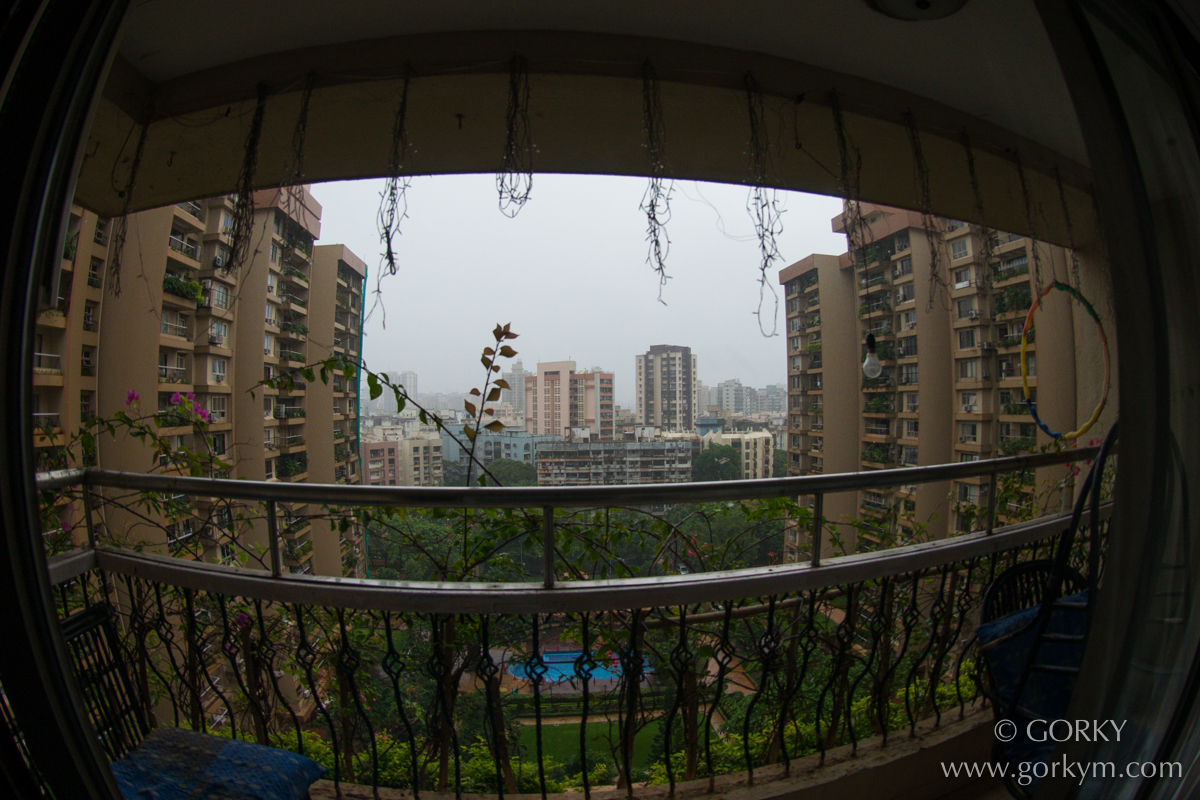 Afternoon during Mumbai monsoon