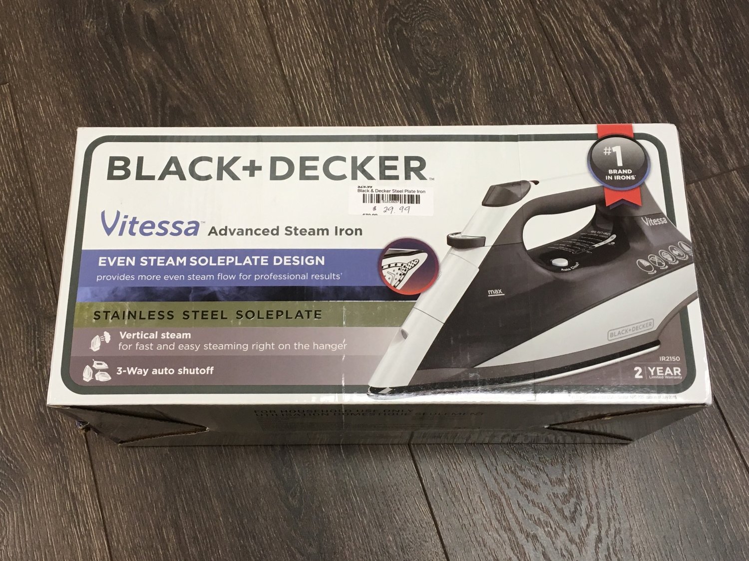 Black and Decker Iron Stainless Steel — Maui Condo Supplies