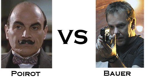 Hercule Poirot vs Jack Bauer in the TV Detective World Series