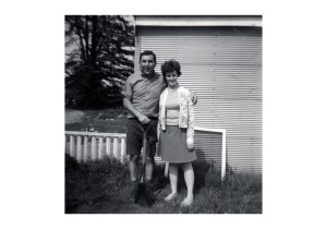 mom and dad near old pool jpg