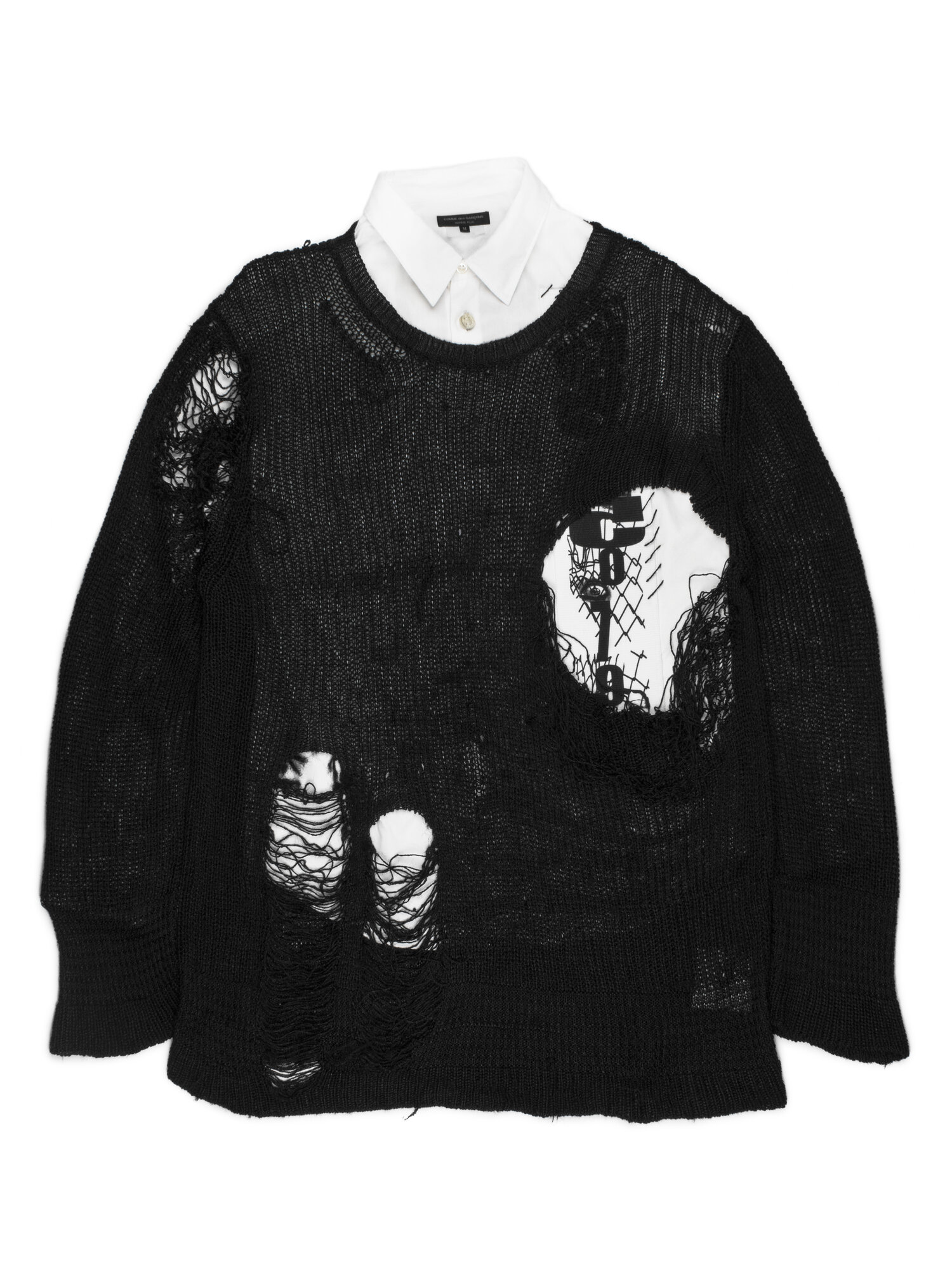 Comme des Garçons Homme Plus SS2009 Oversized Distressed Sweater —  Middleman Store