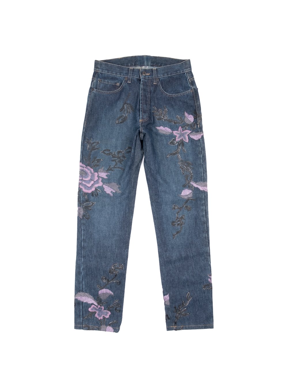 Gucci by Tom Ford AW1999 Embroidered Floral Denim