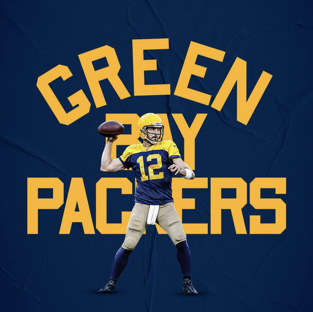 blue green bay packers jersey