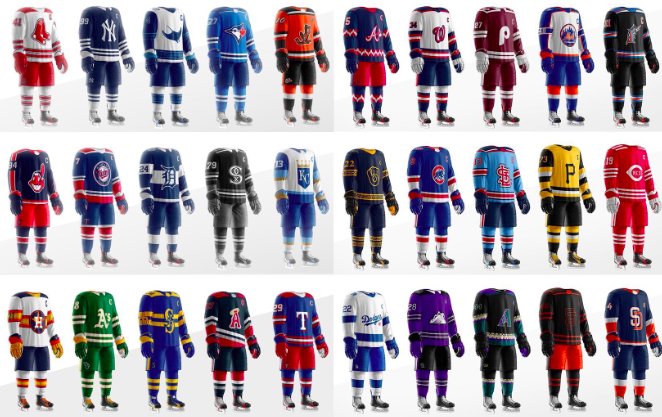 mlb hockey jerseys
