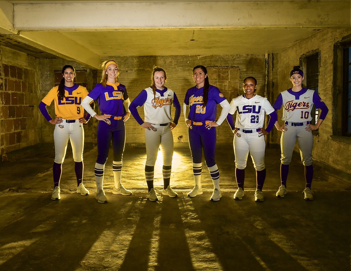 purple softball uniforms