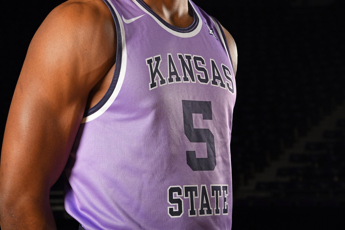 k state lavender basketball jersey for sale
