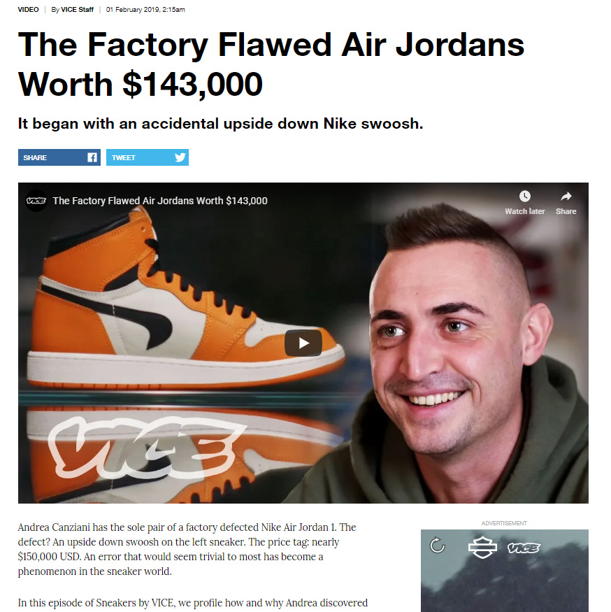 factory defect jordan 1