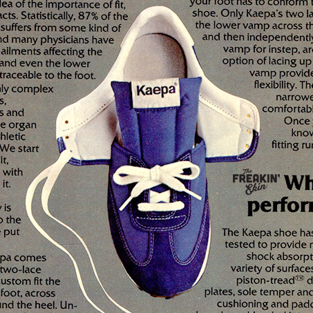 Kaepa 1979 vintage sneaker ad