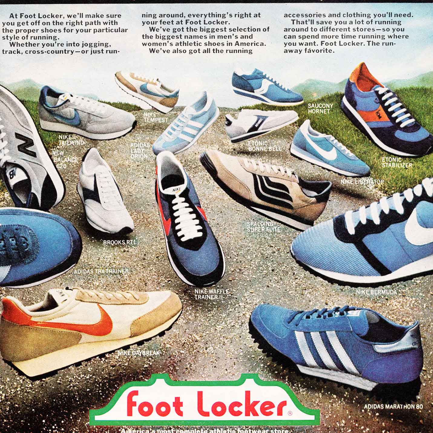 diccionario Extraordinario helado The Deffest®. A vintage and retro sneaker blog. — Foot Locker 1980 vintage  sneaker ad