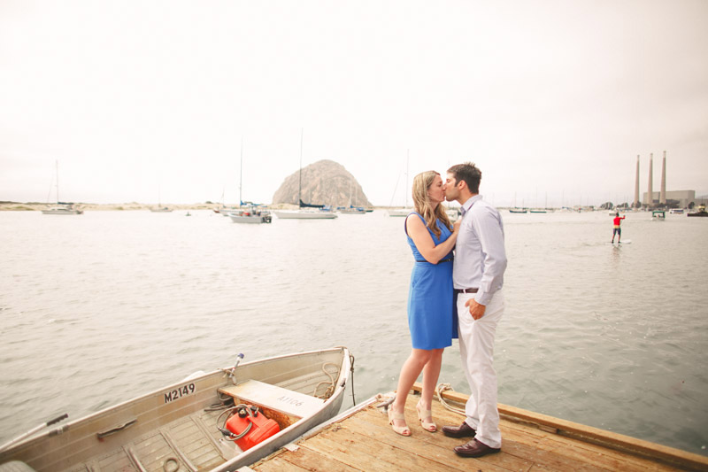 Morro Bay, kissing on the dock