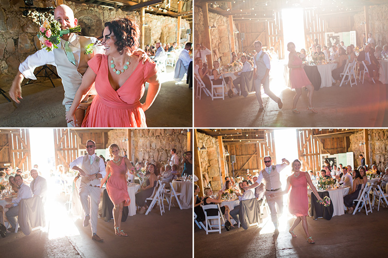 Santa Margarita Ranch bridal party entry into reception 
