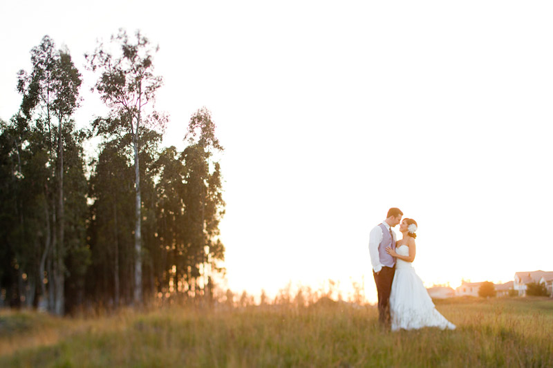 central coast wedding photography couple in a field at sunset (3 of 4)