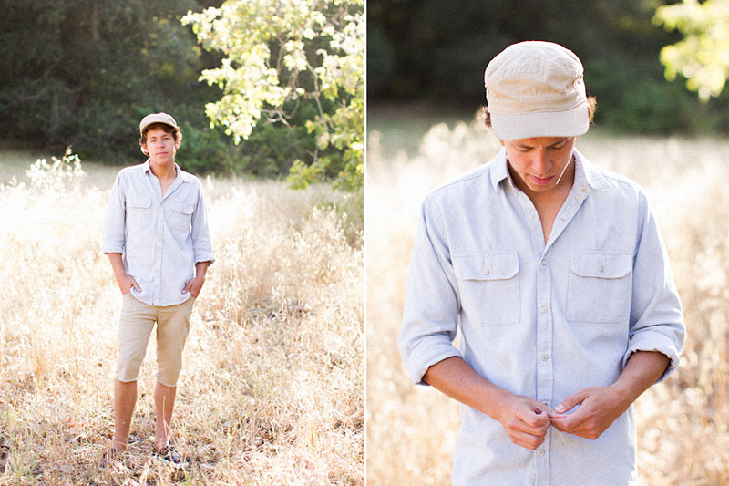 Joel VanZ central coast wedding videographer and musician hanging out in a field (3 of 8)  