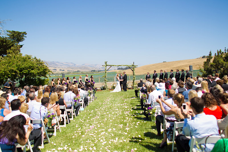 san luis obispo ranch wedding ceremony