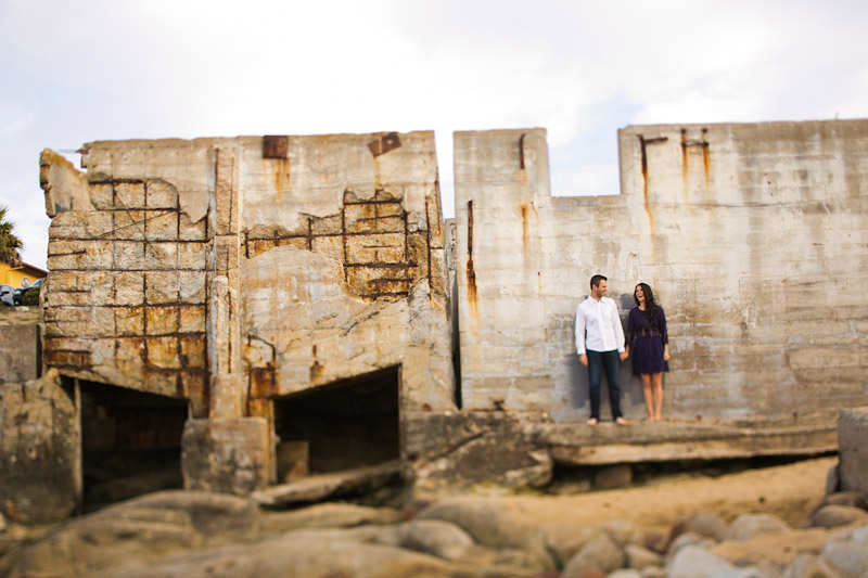 Monterey Engagement Photos of couple on the beach at Canary Row (4 of 4)