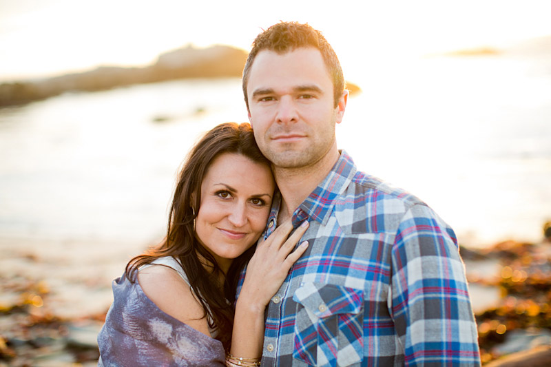Monterey Engagement Photos of couple on the beach at 17 Mile Drive (4 of 5)