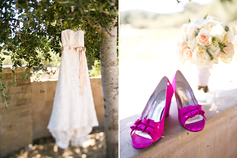 central coast wedding photos, bridal gown and shoes