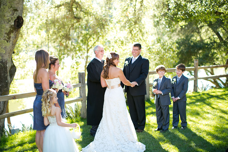 central coast wedding ceremony at lago guiseppe in templeton (1 of 4)