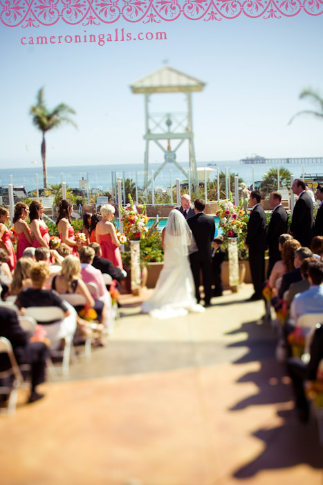 wedding pictures of Brandon + Erin taken by Cameron Ingalls at Avila Beach, CA