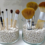 Make up brush storage