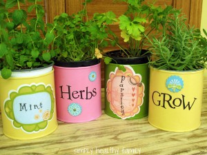Tin-can-herb-container-gardens