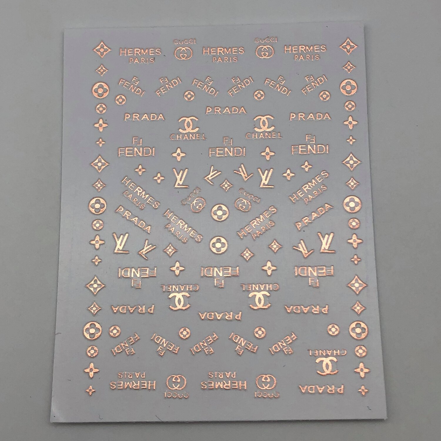 Designer Reflection - Rose Gold - Nail Art Sticker — Glitz Accessories &  Such.