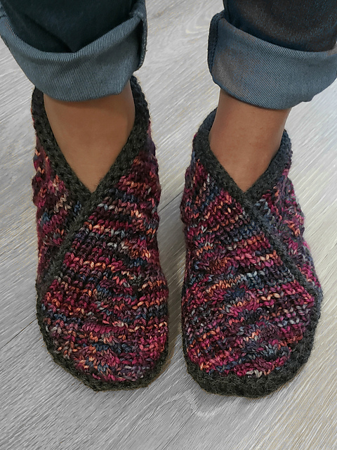 knit house slippers