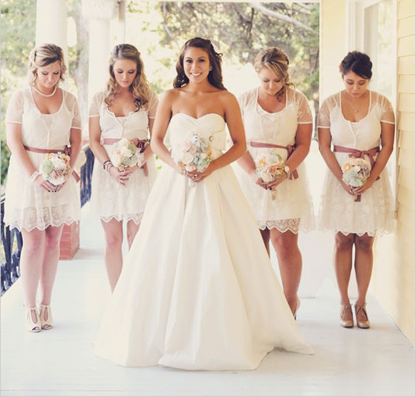 lace bridesmaids dresses